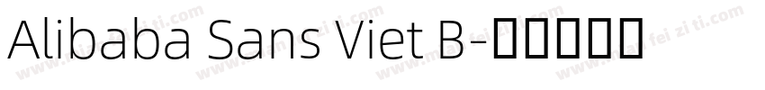 Alibaba Sans Viet B字体转换